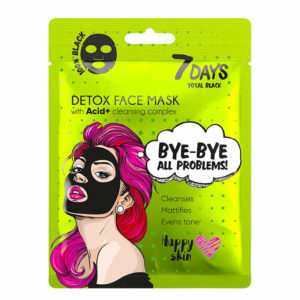 7DAYS TOTAL BLACK Bye-Bye, Skin Problems Sheet Mask 25g