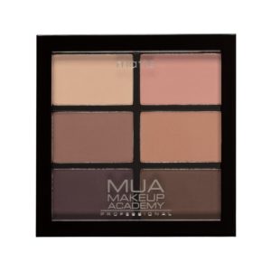 MUA Professional 6 Shade Matte Eyeshadow Palette - Soft Suedes