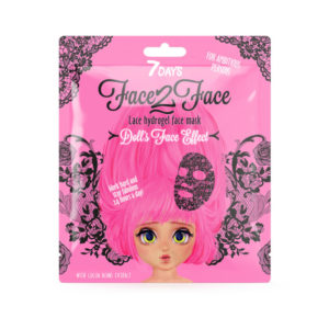 7DAYS FACE-2-FACE Lace Hydrogel Sheet Mask Cocoa Beans 28g
